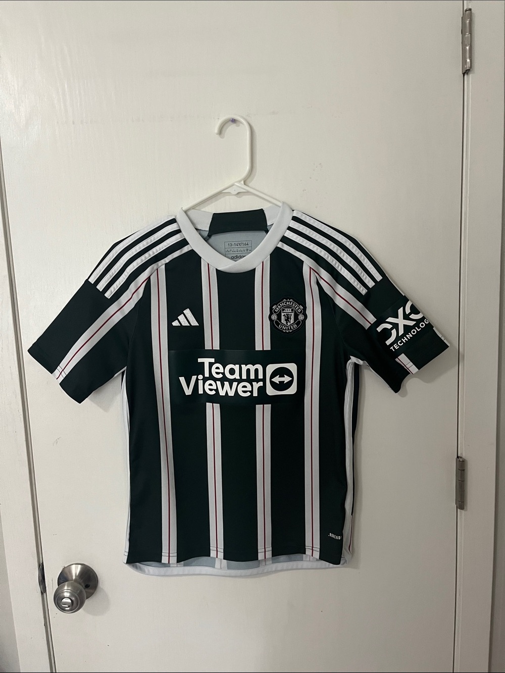 authentic Adidas Manchester United Away Jersey :youth size Large